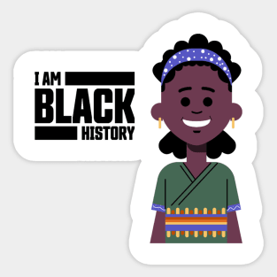 Black history month t-shirt Sticker